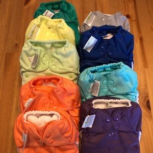 Bum Genius Cloth diaper lot (9 total) AIO/pocket